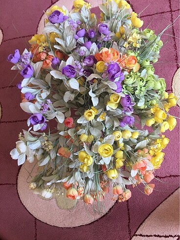  Beden çeşitli Renk Gümüş tomur yapay çiçekler