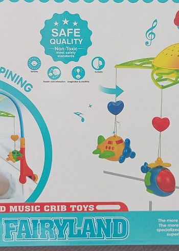 Renkli Müzikli Bebek Dönencesi Oyuncağı