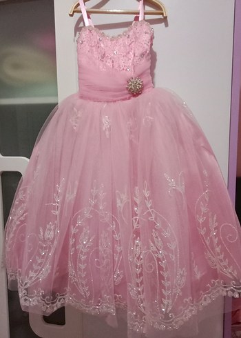 4 Yaş Beden Kız Çocuk Pembe elbise