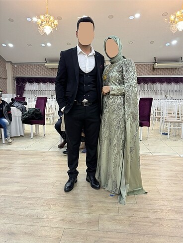 42 Beden yeşil Renk PINAR ŞEMS TESETTÜR ABİYE