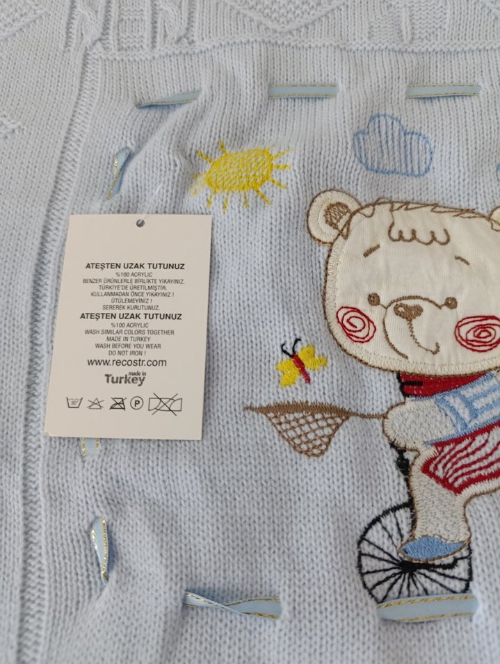 Mavi Welsoft Bebek Battaniyesi - Görsel 3