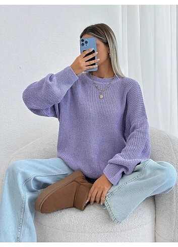Diğer Kadın Oversize Triko Kazak 