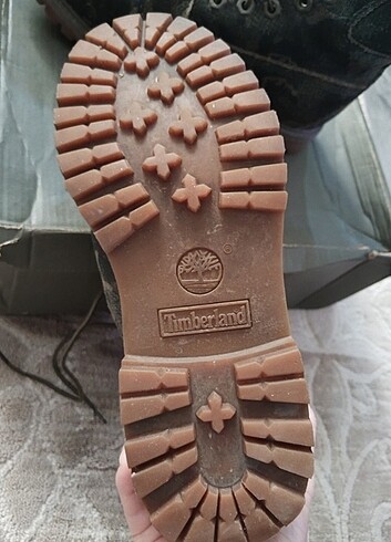 38 Beden haki Renk Timberland 38 numara uygun hakiki deri bot