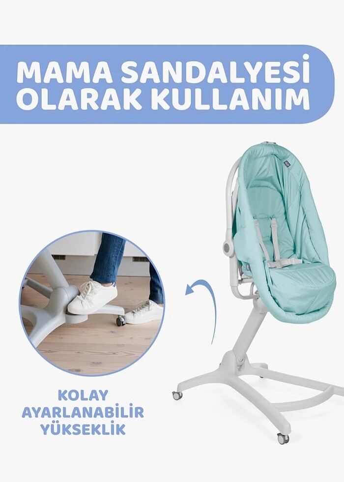 Chicco baby hug 4 in 1 Bebek Beşiği - Görsel 3