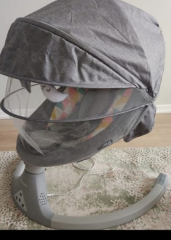 Elele Dormire 2 Elektrikli Sallanan Ana Kucağı Gri - Görsel 2