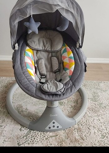 Elele Dormire 2 Elektrikli Sallanan Ana Kucağı Gri - Görsel 3