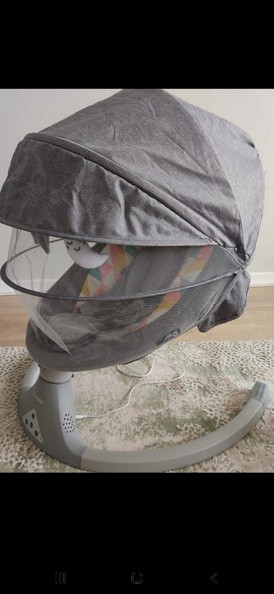 Elele Dormire 2 Elektrikli Sallanan Ana Kucağı Gri - Görsel 2