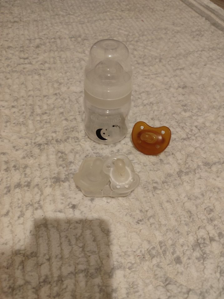 Bebek Biberonu ve Emzik Seti Beyaz - Görsel 2