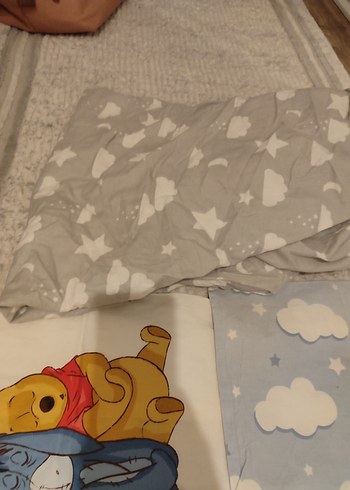 Pamuk Gri Desenli Çocuk Uyku Seti - Görsel 3