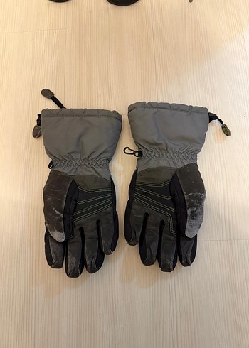 Mavi Gri Erkek Kayak Eldiveni Mermot Marka - Görsel 2