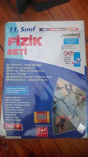 Çap yayınları 11.sınıf fizik seti