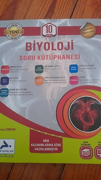 Parafin yayınları 10.sınıf biyoloji soru kütüphanesi