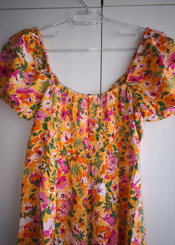 Çiçek Desenli Bohem Mini şort tulum - Görsel 3