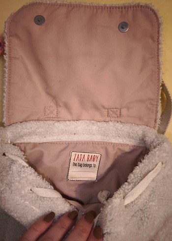 Nakışlı Beyaz Bebek Çantası G!RL - Görsel 4