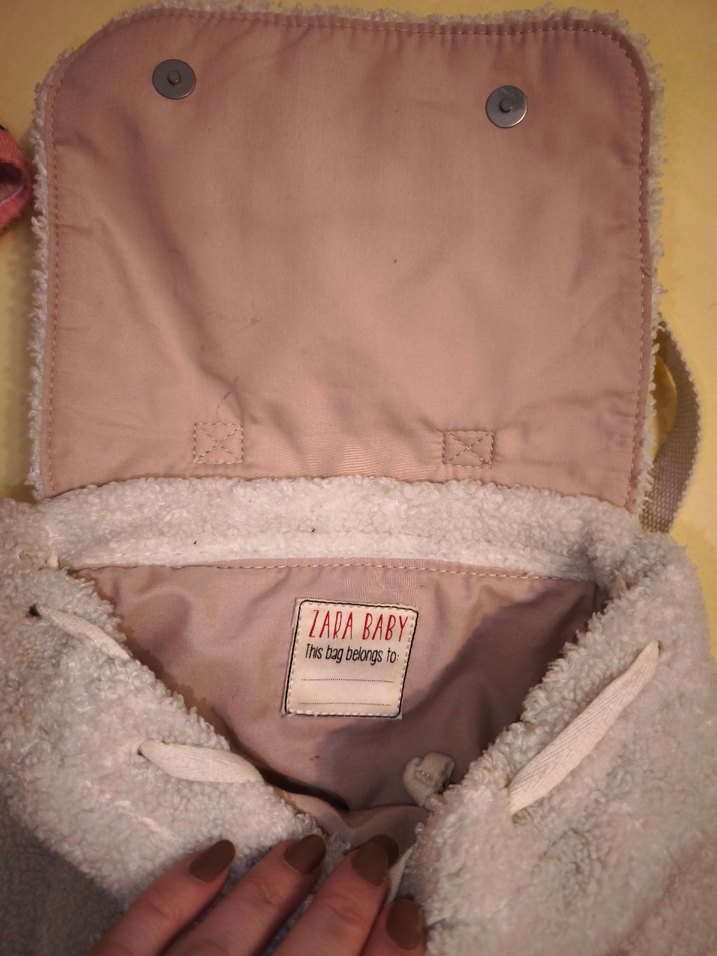 Nakışlı Beyaz Bebek Çantası G!RL - Görsel 4