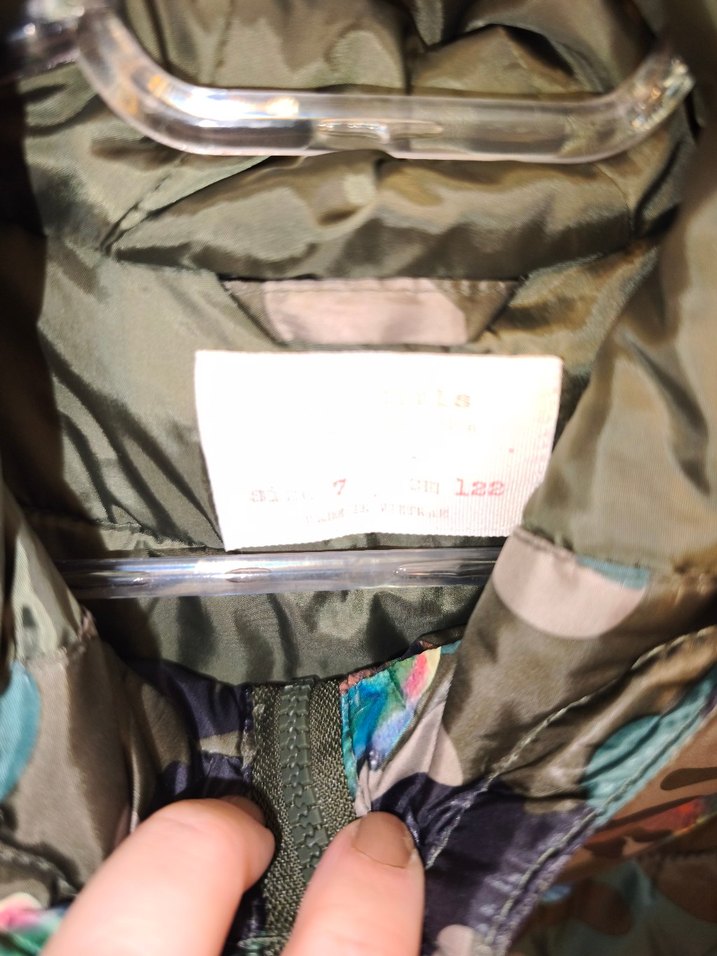 kız Çocuk Kamuflaj Desenli Fermuarlı Mont - Görsel 2