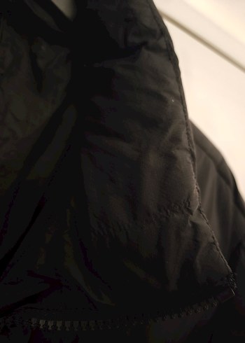 Siyah Fermuarlı erkek şişme mont - Görsel 6