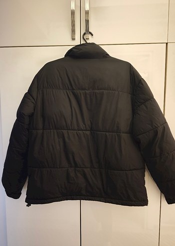 Siyah Fermuarlı erkek şişme mont - Görsel 7