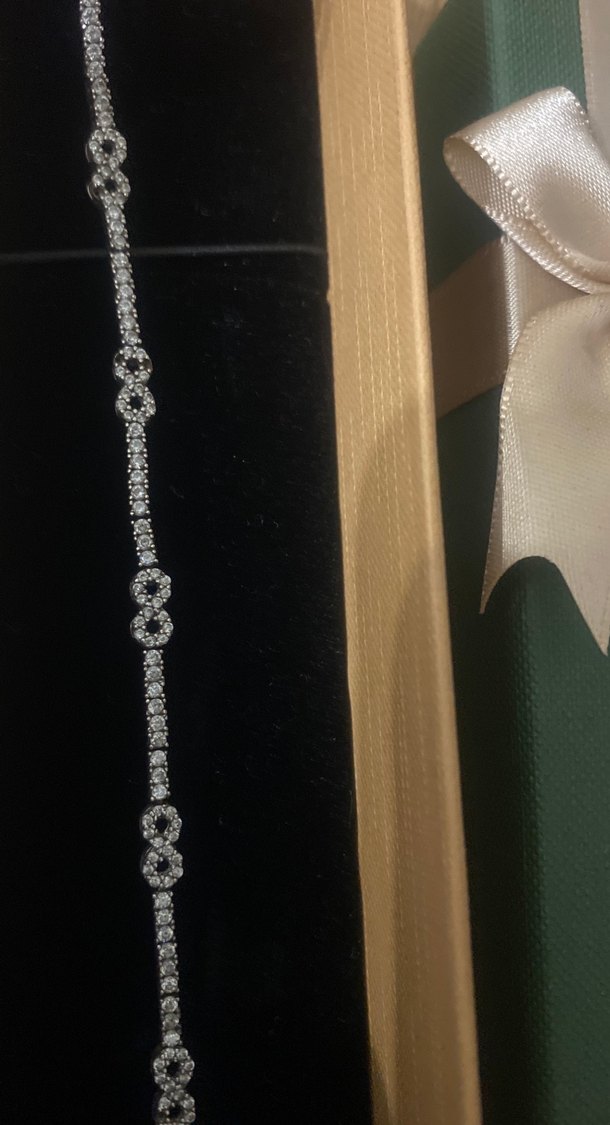 Zincir Detaylı Altın Renk Kadın Bileklik925 ayar gümüş bıleklık - Görsel 3