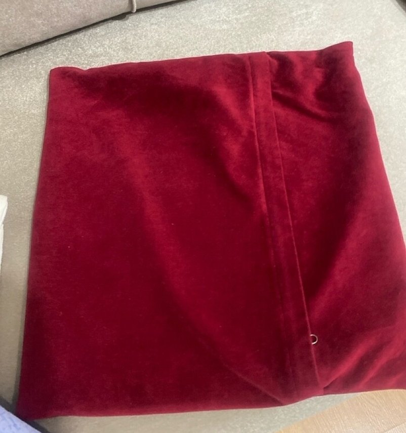 Az kulanıldı 4 âdet bordo kırlent 45 45 santım kadıfe - Görsel 3