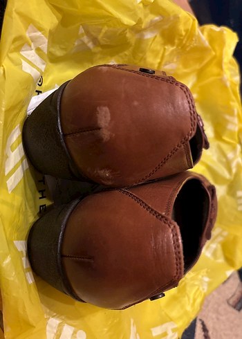 Kahverengi Tokalı Dolgu Topuk tanca ayakkabı - Görsel 3