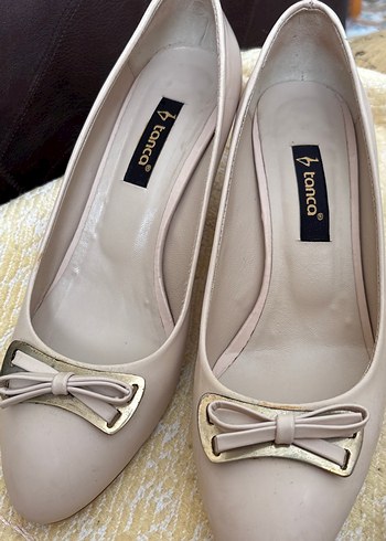 Bej Modern Klasik Tokalı Kadın Stiletto - Görsel 2