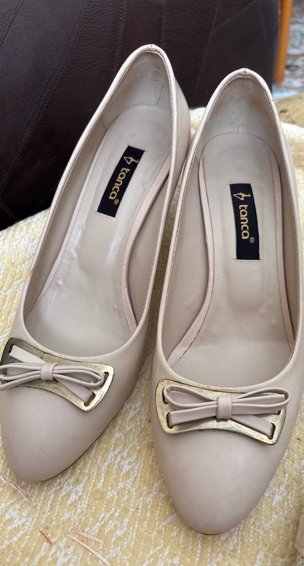 Bej Modern Klasik Tokalı Kadın Stiletto - Görsel 2