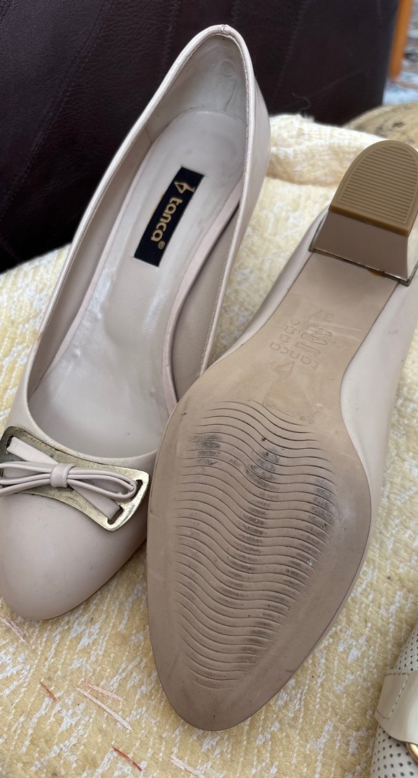 Bej Modern Klasik Tokalı Kadın Stiletto - Görsel 3