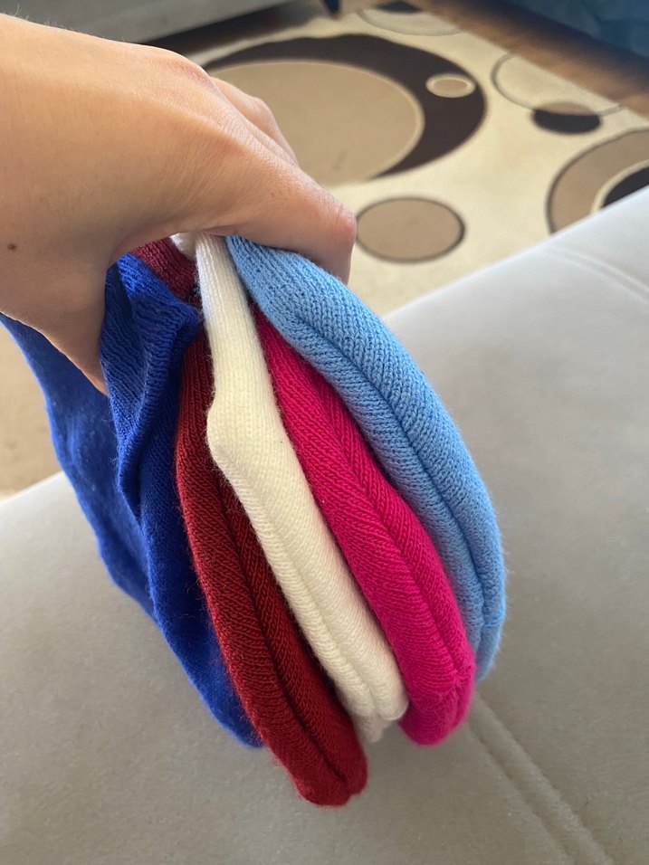 Renkli Örme Kadın Bere - Görsel 2