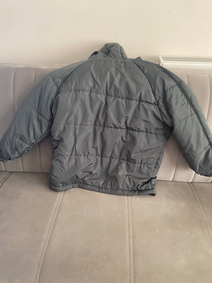 Gri Erkek Çocuk Fermuarlı Mont - Görsel 2