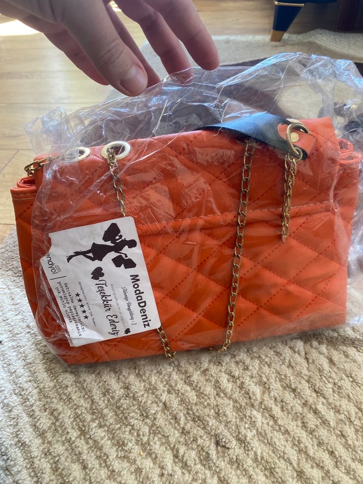 Kırmızı Bohem Kadın Çanta Tokalı - Görsel 2