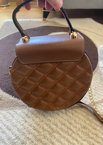 Kahverengi Deri Kadın Çanta - Görsel 2