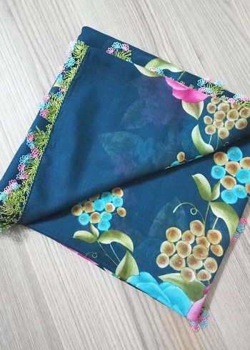 Mavi iğne oyası yazma - Görsel 3