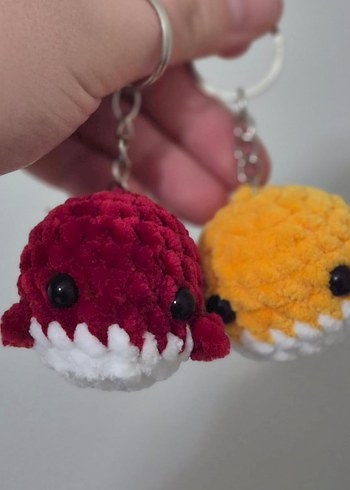 Renkli Yumuşak Peluş Anahtarlıklar - Görsel 2