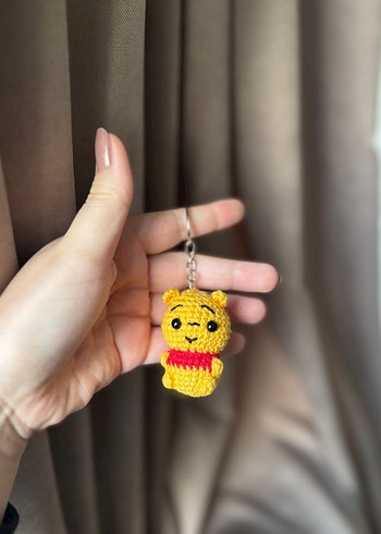Sarı Örgü Civciv Anahtarlık - Görsel 2