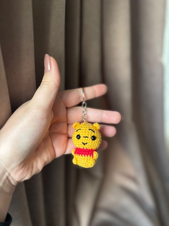 Sarı Örgü Civciv Anahtarlık - Görsel 2