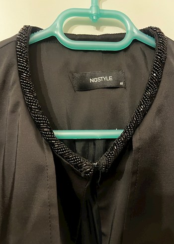 Siyah Uzun Kadın Trençkot Drapeli - Görsel 3