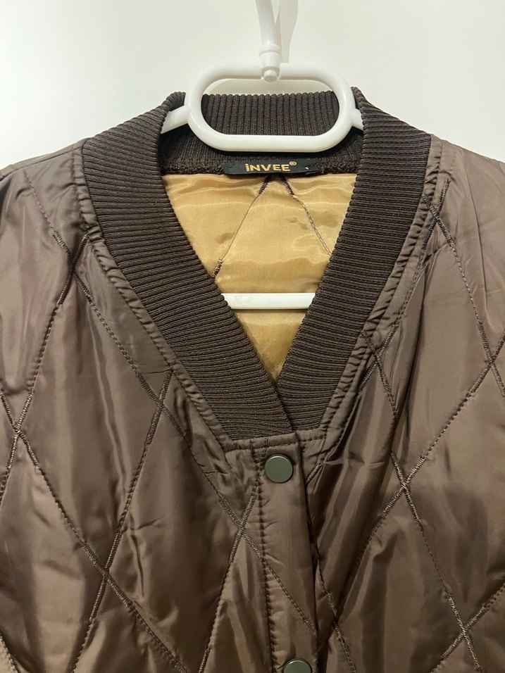 Düğmeli Uzun Kahverengi Kadın Yelek - Görsel 2