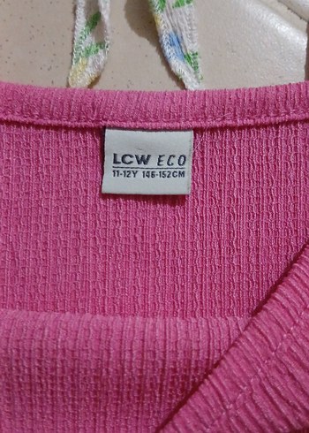 LC Waikiki Kız Çocuk İp Askılı Pembe ve çiçekli lcw