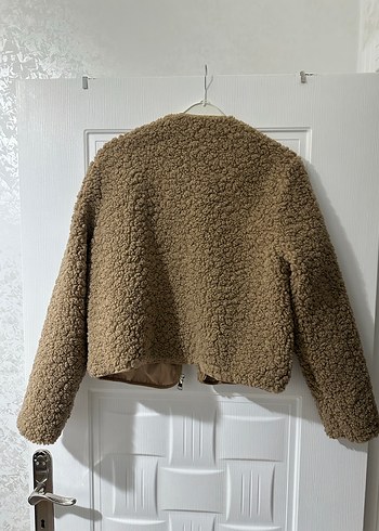 Kahverengi Kürklü Kadın Ceket - Görsel 2