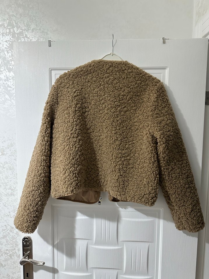 Kahverengi Kürklü Kadın Ceket - Görsel 2