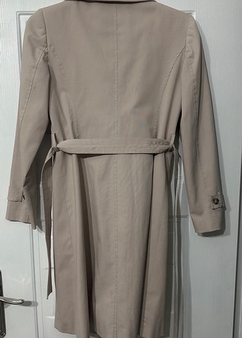 Bej Kadın Uzun Kollu Trençkot - Görsel 2