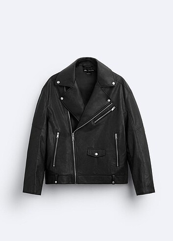 ZARA SUNİ DERİ BIKER CEKET