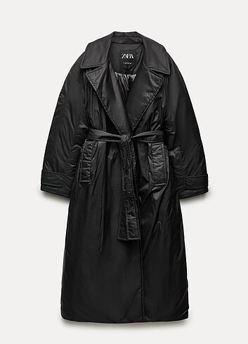 ZARA ZW COLLECTION UZUN ŞİŞME MONT