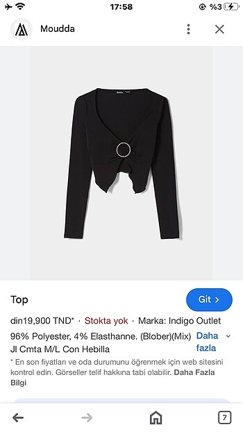 Bershka uzun kollu tshirt
