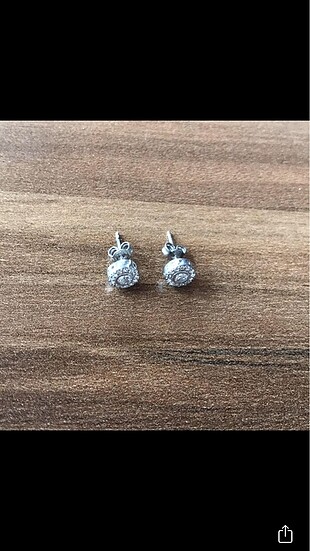 Sterling silver İç içe halka gümüş küpe