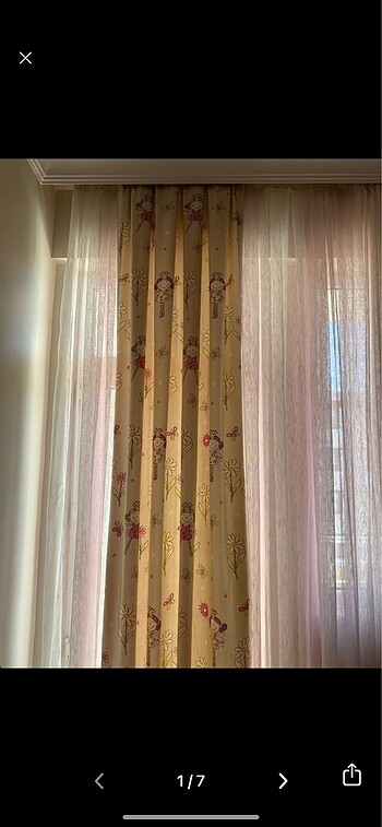 Çocuk odası fon perde