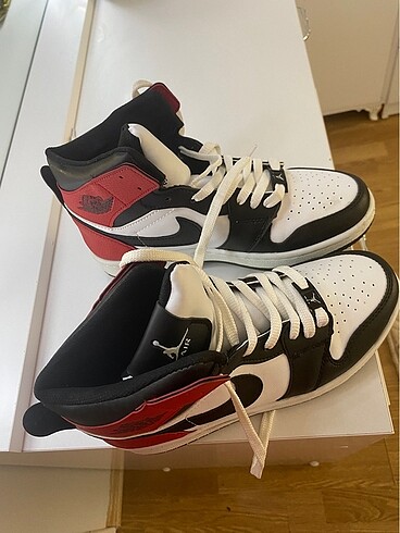 38 Beden çeşitli Renk Air Jordan Kırmızı Siyah Beyaz