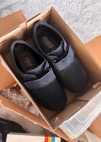 Erkek Çocuk Gri Mavi Cırtlı Günlük Ayakkabı - Görsel 4