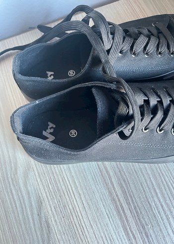 Siyah Minimalist Kadın Sneakers - Görsel 4